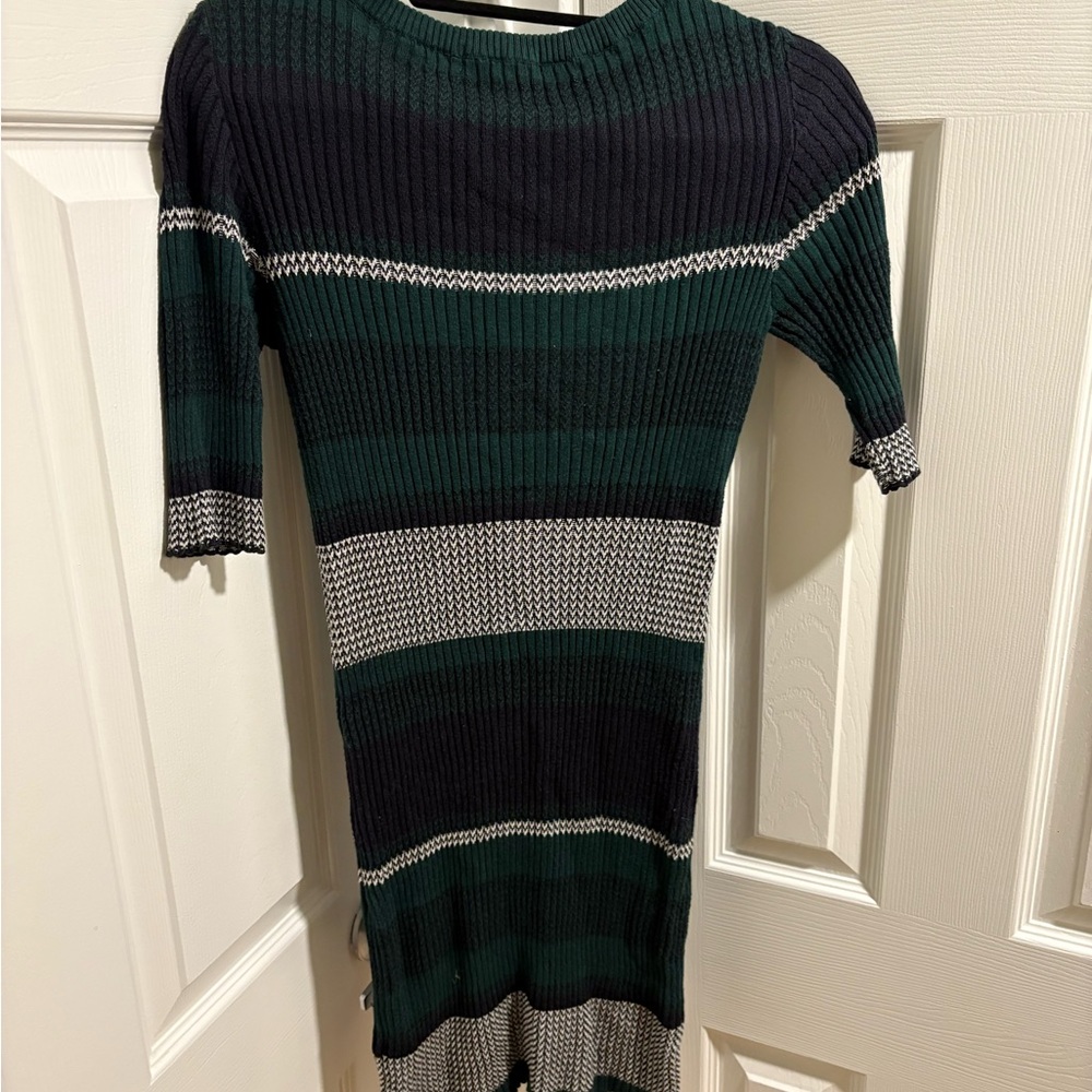 Sanctuary Striped Knit Dress in Green and Black